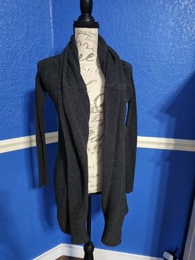 Express Charcoal Open-Front Women's Cardigan Sweater